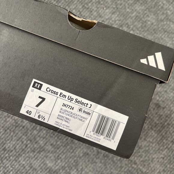 Adidas Cross Em Up Select Boys Size 7 Basketball Youth Sneakers Athletic Shoes - Picture 8 of 8